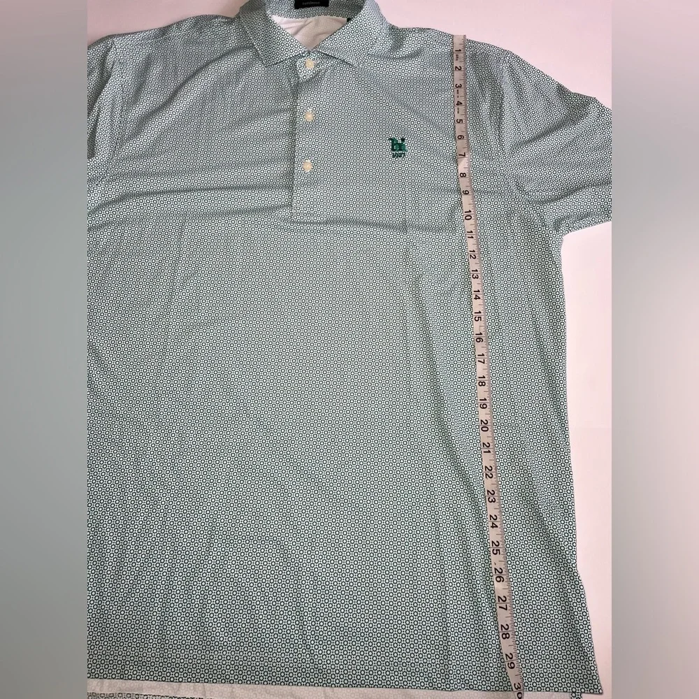 Turtleson Performance Golf Polo Shirt Mens XL mini geometric print - Picture 5 of 5